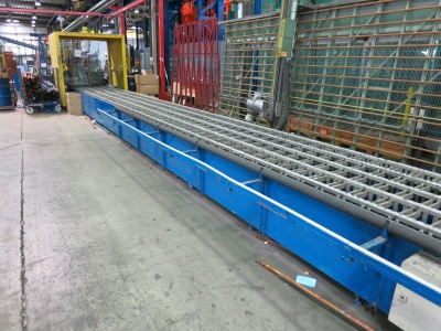 Conveyor for ready IG units after secondary sealing
